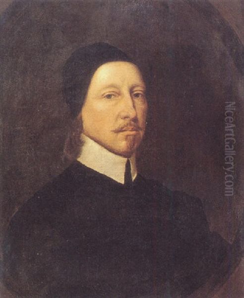 Portrait Of A Gentleman (johan Oxenstierna?) Oil Painting by Gerard Ter Borch