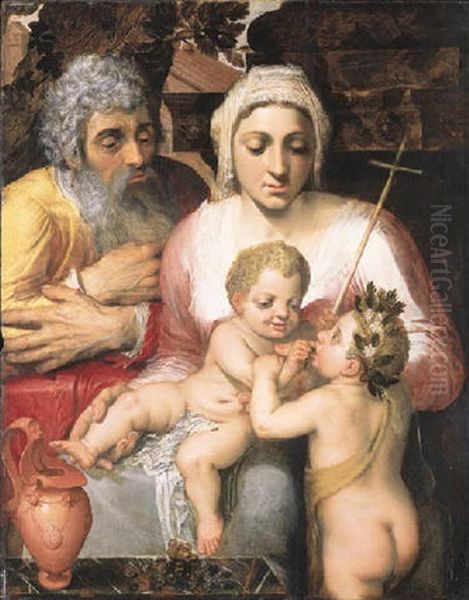 The Holy Family With St. John The Baptist by Ernst-Gotthilf Bosse