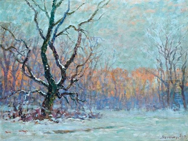 Teli Erdo Oil Painting by Istvan Bosznay