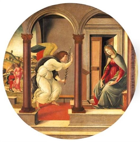 Annunciazione Oil Painting by Sandro Botticelli