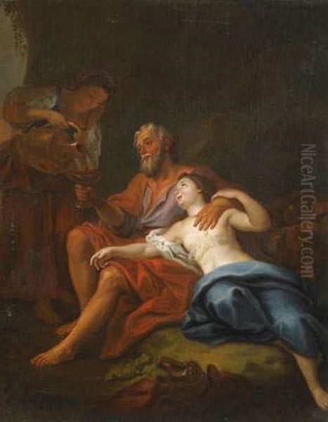 Loth Et Ses Filles Oil Painting by Louis de, the Younger Boulogne