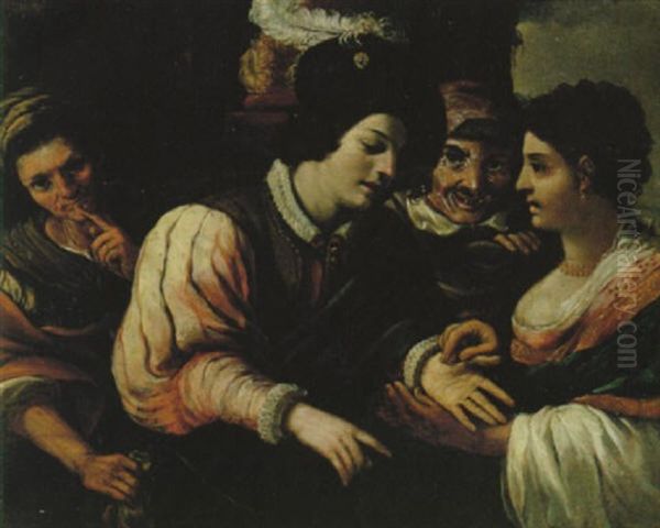 Spakvinnan Oil Painting by Valentin De Boulogne