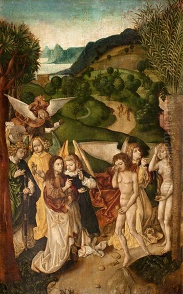 Utdrivandet Ur Paradiset Oil Painting by Dieric Bouts the Elder