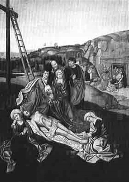 The Deposition Oil Painting by Dieric Bouts the Younger