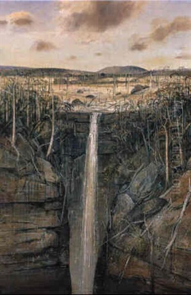 Fitzroy Falls Oil Painting by Arthur Merric Boyd