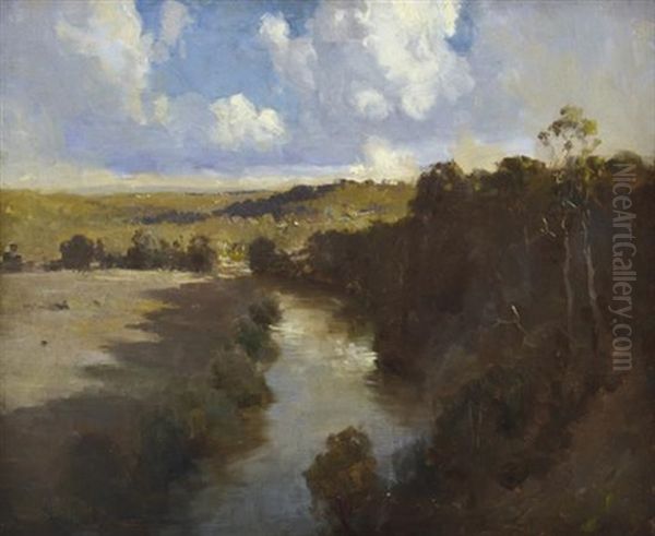 Shadowed River Oil Painting by Theodore Penleigh Boyd