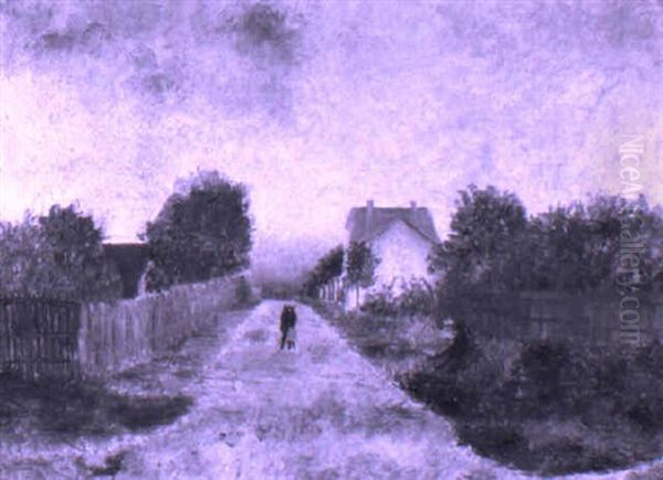 Paysage A Antoni Oil Painting by Emile Boyer