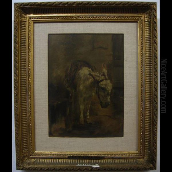 The Patient Donkey Oil Painting by Robert L. Alexander