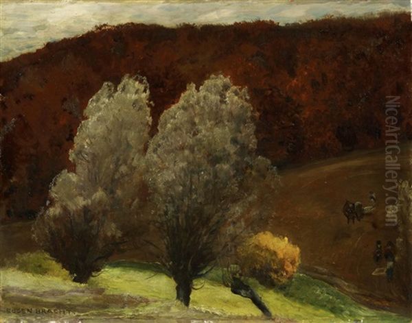 Der Waldacker Oil Painting by Eugen Felix Prosper Bracht