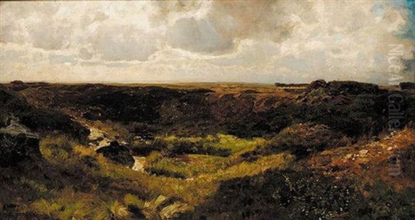 Heide Auf Dem Hohen Venn Bei Malmedy (near Malmedy) Oil Painting by Eugen Felix Prosper Bracht
