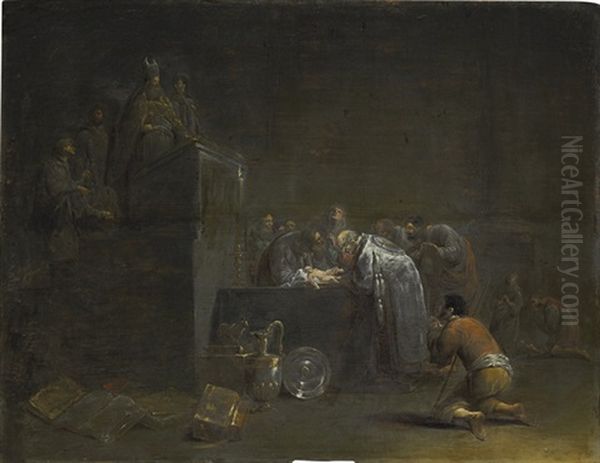 The Circumcision Oil Painting by Leonard Bramer
