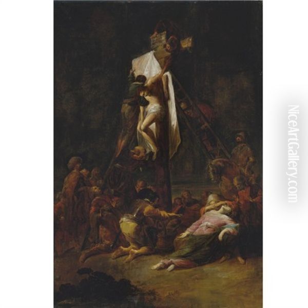 The Descent From The Cross by Leonard Bramer