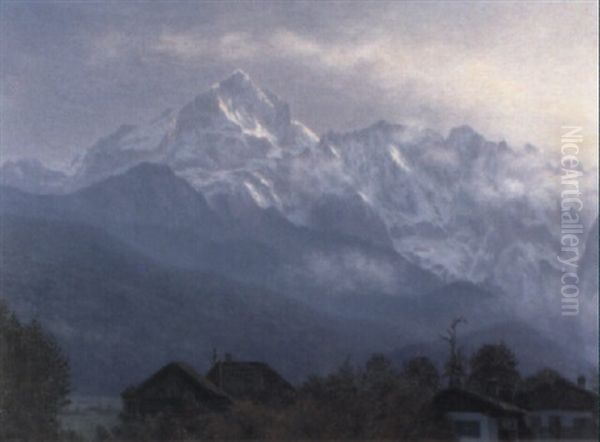 Voralpenlandschaft Oil Painting by Johannes Herman Brandt
