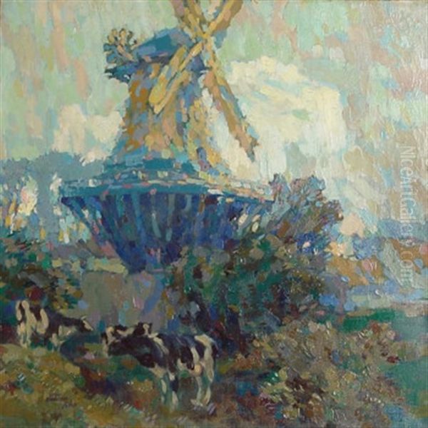 Muhle In Peine (hannover) Oil Painting by Franz Brantzky