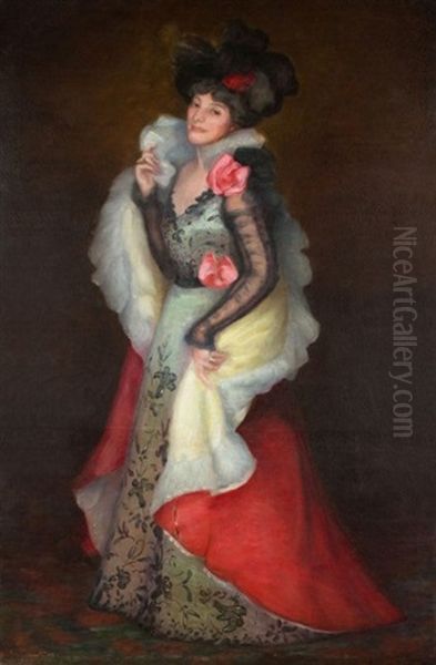 Portrait De Femme Oil Painting by Felix Braquemond