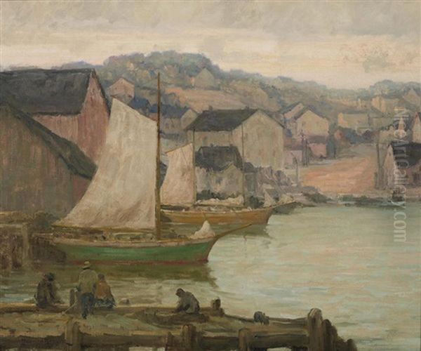 Coast Line Oil Painting by Maurice Braun