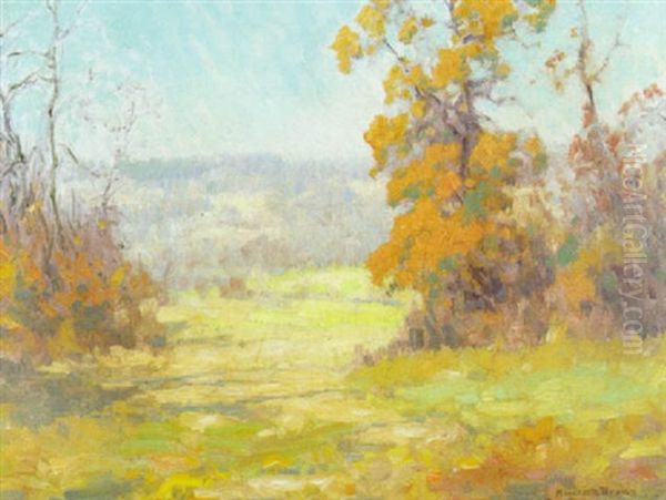 Misty Day, Autumn Oil Painting by Maurice Braun
