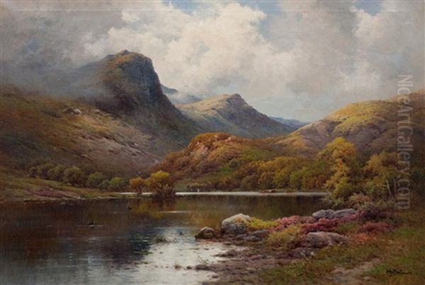 Ben A'an And Loch Katrine Oil Painting by Alfred Fontville de Breanski Jr
