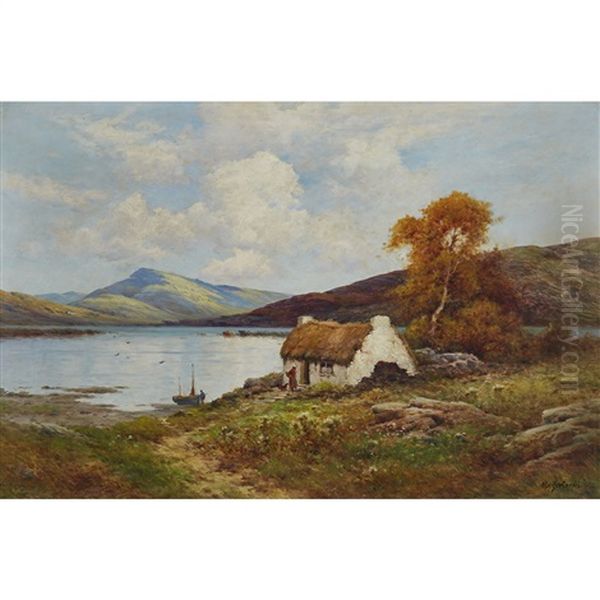 Autumn Morning In Co. Galway Oil Painting by Alfred Fontville de Breanski Jr