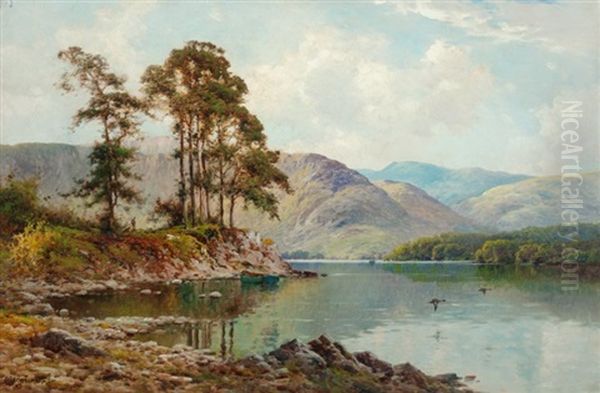 Friar's Crag, Derwentwater Oil Painting by Alfred Fontville de Breanski Jr
