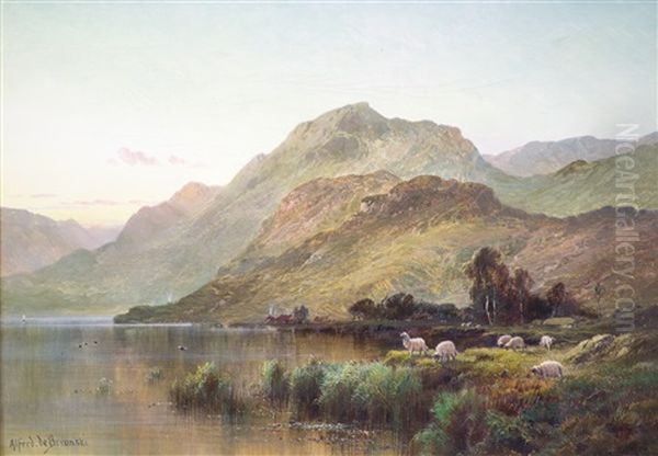 In Early Morn, Callander, Perth Oil Painting by Alfred Fontville de Breanski Jr