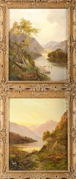 River Landscapes Oil Painting by Alfred Fontville de Breanski Jr