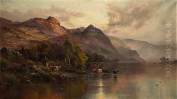 At Grange, Cumberland Oil Painting by Alfred Fontville de Breanski Jr