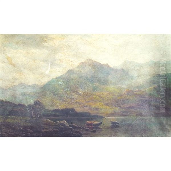 The Llyn Peninsula, North Wales Oil Painting by Alfred Fontville de Breanski Jr