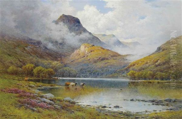 The Trossachs, Ben Aan And Loch Katrine Oil Painting by Alfred Fontville de Breanski Jr
