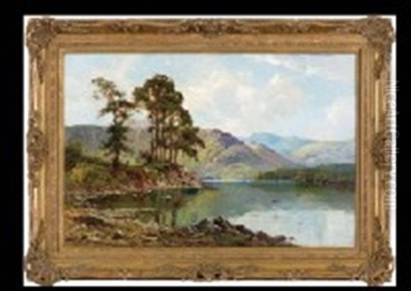 Highland Landscape Oil Painting by Alfred Fontville de Breanski Jr