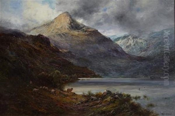 The Rannoch Hills, N.b. Oil Painting by Alfred Fontville de Breanski Jr