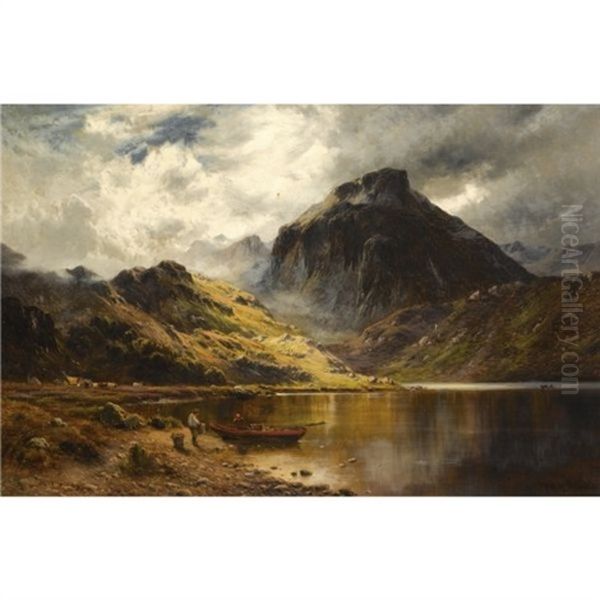 Ben Nevis Oil Painting by Alfred Fontville de Breanski Jr