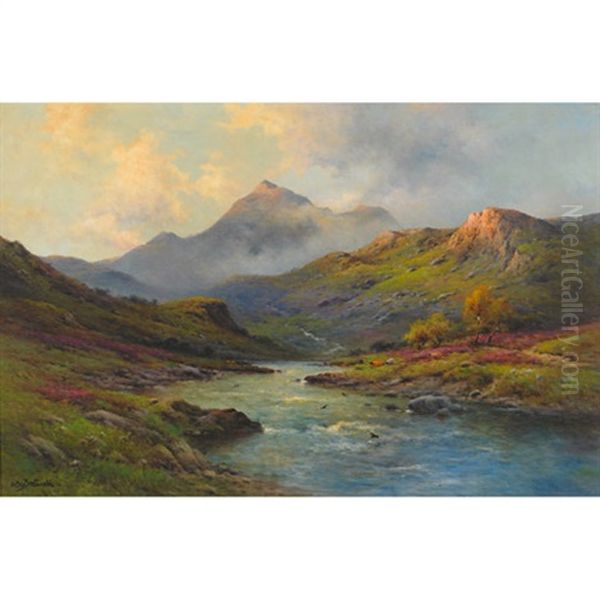 Evening On The West Highlands Oil Painting by Alfred Fontville de Breanski Jr