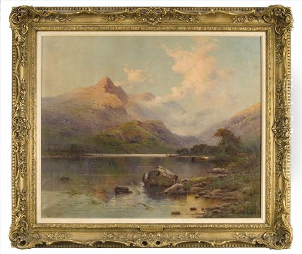 Evening Loch Fyne N.b. Oil Painting by Alfred Fontville de Breanski Jr