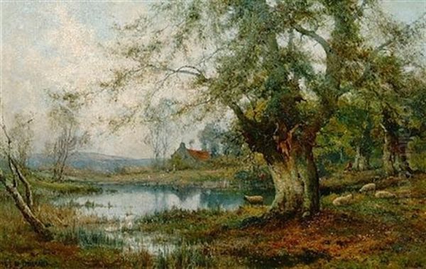 -springtime, Burnham Beeches Oil Painting by Alfred Fontville de Breanski Jr