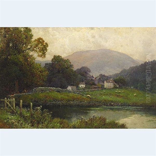 Patterdale, Ullswater Oil Painting by Alfred Fontville de Breanski Jr