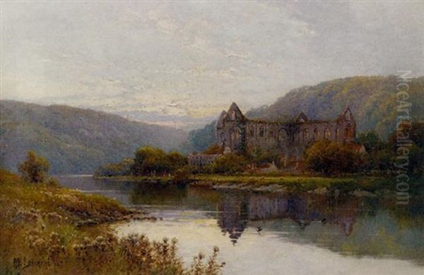Tintern Abbey, On The Wye Oil Painting by Alfred Fontville de Breanski Jr
