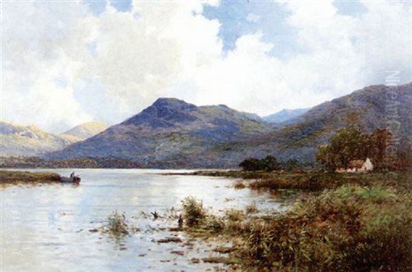 A View Of The Hills Of Killarney, Ireland Oil Painting by Alfred Fontville de Breanski Jr