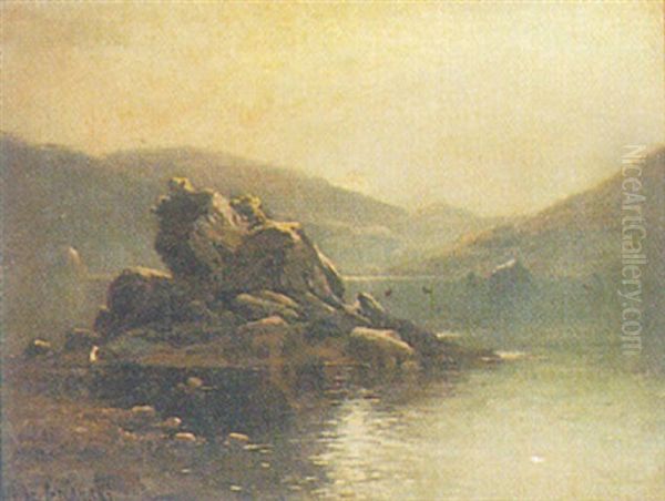 The Coleen Baurn Rock, Killarney, Ireland Oil Painting by Alfred Fontville de Breanski Jr