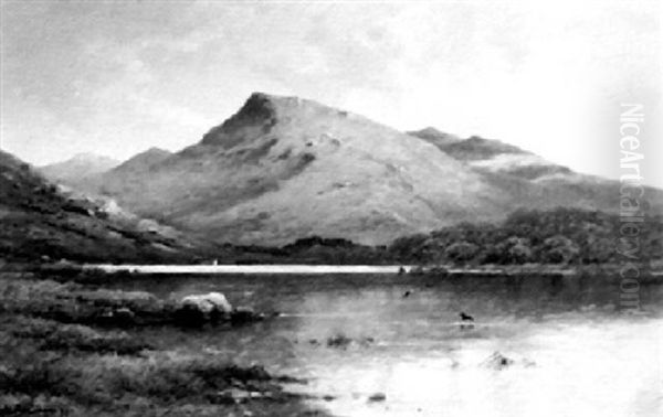 In The West Highlands, Loch Etive Oil Painting by Alfred Fontville de Breanski Jr