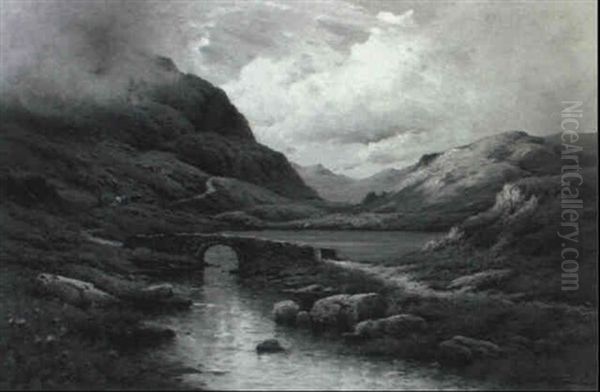 Serpent Lake In The Gap Of Dunloe-killarney Oil Painting by Alfred Fontville de Breanski Jr