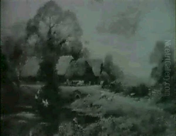 At Berrick Salome Oil Painting by Alfred Fontville de Breanski Jr