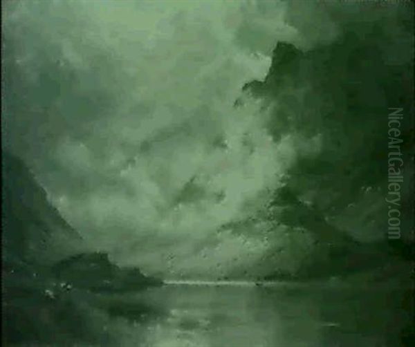Friar's Crag, Derwentwater Oil Painting by Alfred Fontville de Breanski Jr