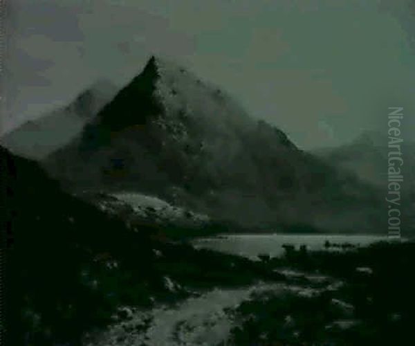 In The Pass Of Glencoe Oil Painting by Alfred Fontville de Breanski Jr