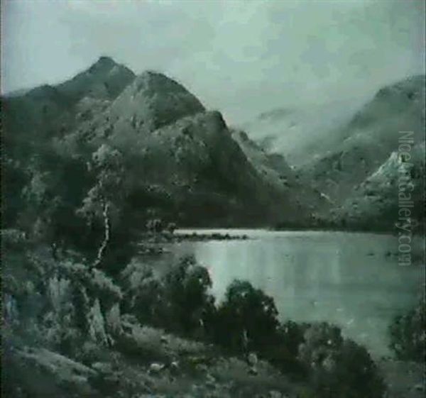 The Trossachs, September Morning Above Loch Katrine Oil Painting by Alfred Fontville de Breanski Jr