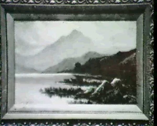 Cattle In The Highlands Oil Painting by Alfred Fontville de Breanski Jr