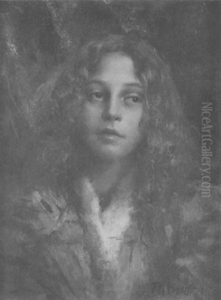 Bildnis Eines Madchens Oil Painting by Ferdinand Max Bredt