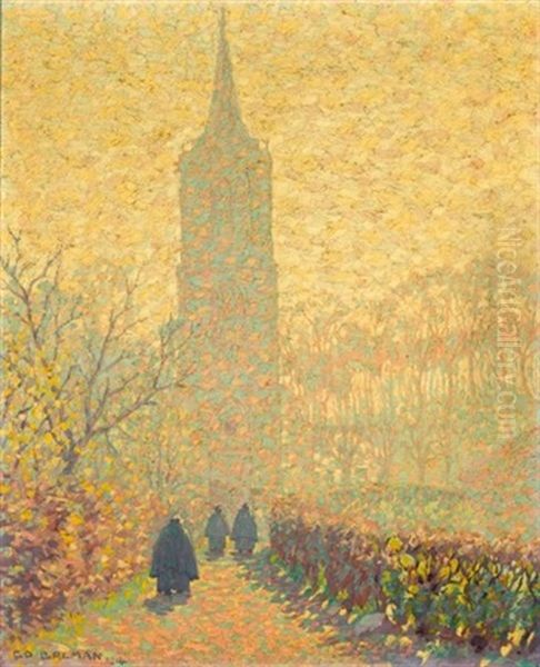 Palmzondag (laren) Oil Painting by Co (Jacobus Ahazuerus) Breman