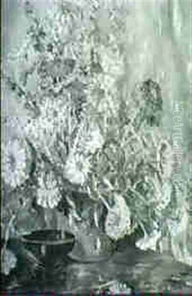 Floral Still Life Oil Painting by Anne Millay Bremer