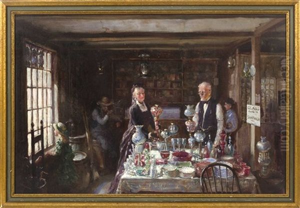 The General Store Oil Painting by Harold Matthew Brett